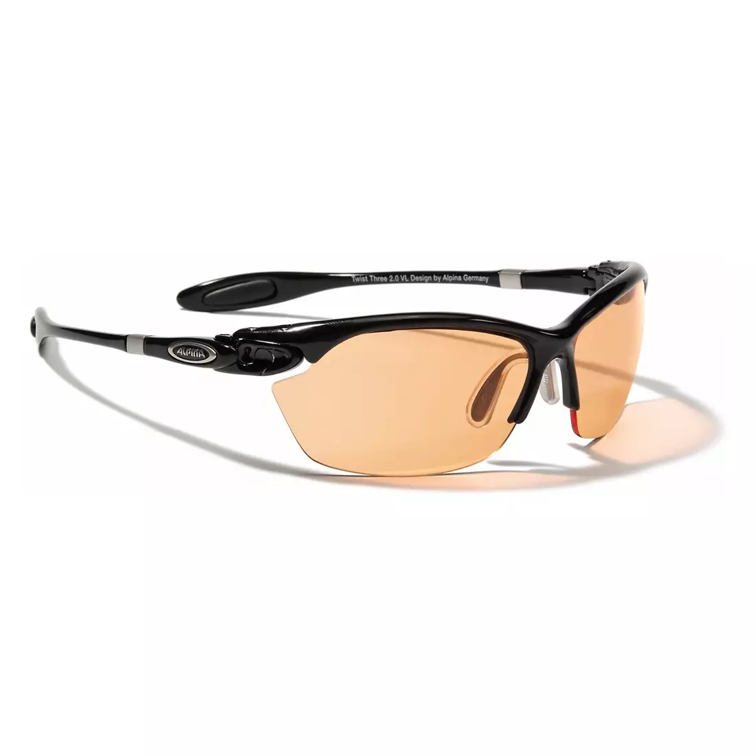 ALPINA TWIST THREE 2.0 VL – Sportbrille, photochrom – Farbe: Schwarz