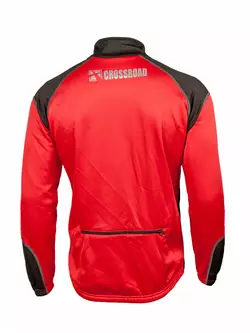 CROSSROAD KENT warmes Fahrrad-Sweatshirt, schwarz und rot