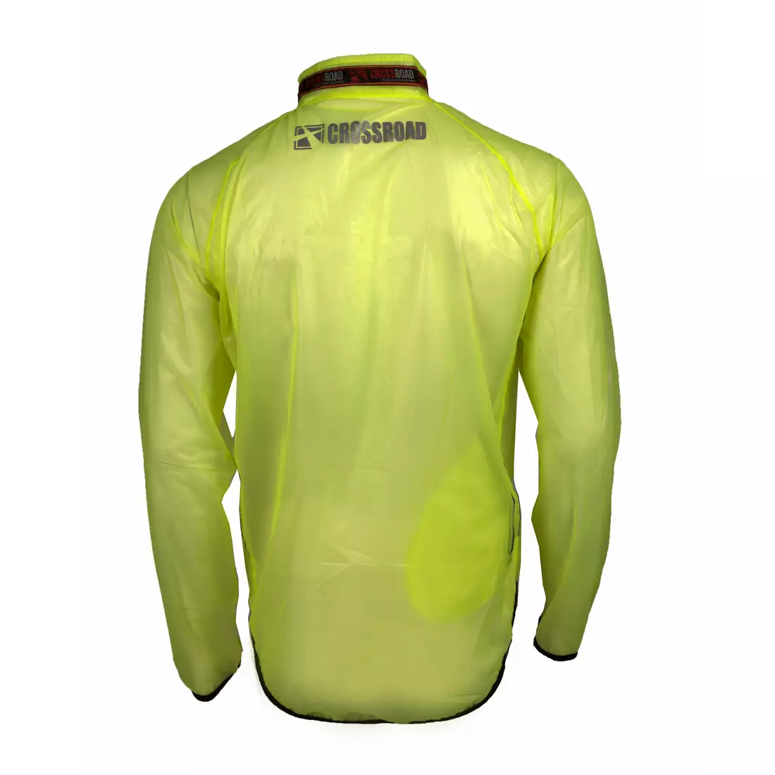 CROSSROAD RACE ultraleichte regenfeste Fahrradjacke, transparent-fluor