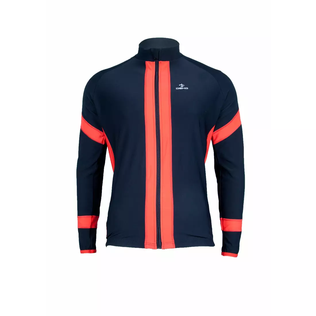 DEKO FIT Herren-Radsport-Sweatshirt, Schwarz und Rot
