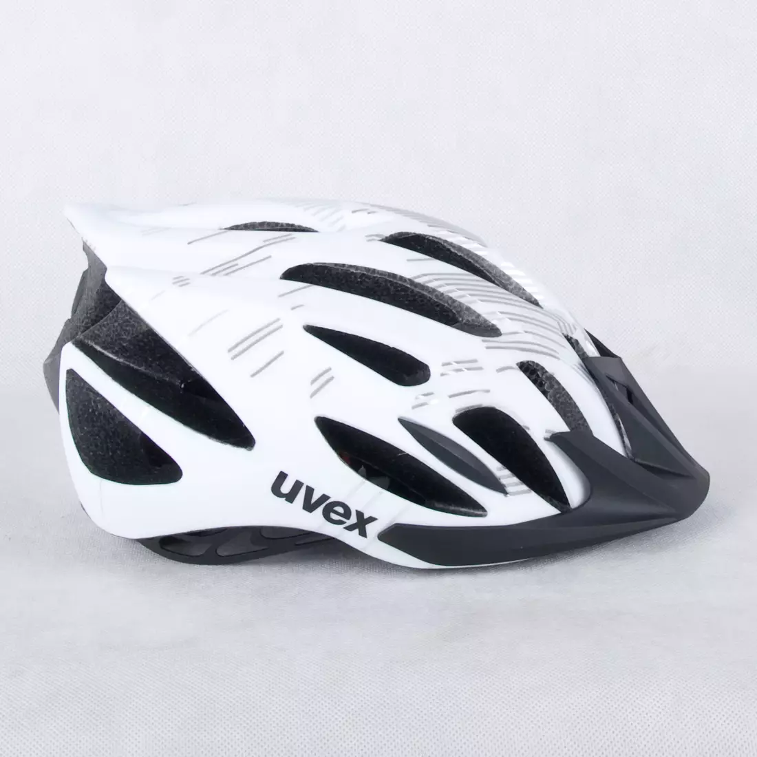 UVEX Fahrradhelm FLASH, Schwarz-Weiß, 41096602