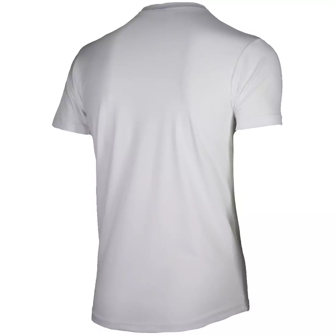 ROGELLI RUN PROMOTION Herren-Sporthemd mit kurzen Ärmeln, Weiß