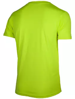 ROGELLI RUN PROMOTION Herren-Sporthemd mit kurzen Ärmeln, fluorgelb