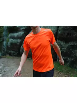 ROGELLI RUN PROMOTION Herren-Sporthemd mit kurzen Ärmeln, orange
