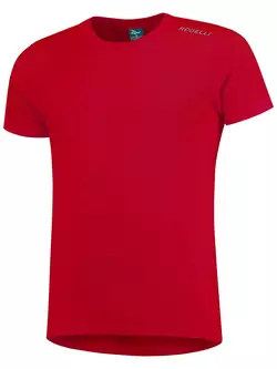 ROGELLI RUN PROMOTION Herren-Sporthemd mit kurzen Ärmeln, rot