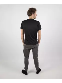 ROGELLI RUN PROMOTION Herren-Sporthemd mit kurzen Ärmeln, schwarz