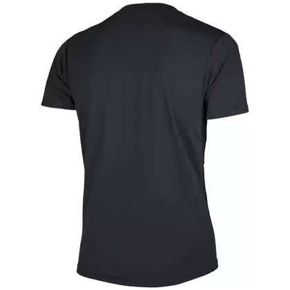 ROGELLI RUN PROMOTION Herren-Sporthemd mit kurzen Ärmeln, schwarz
