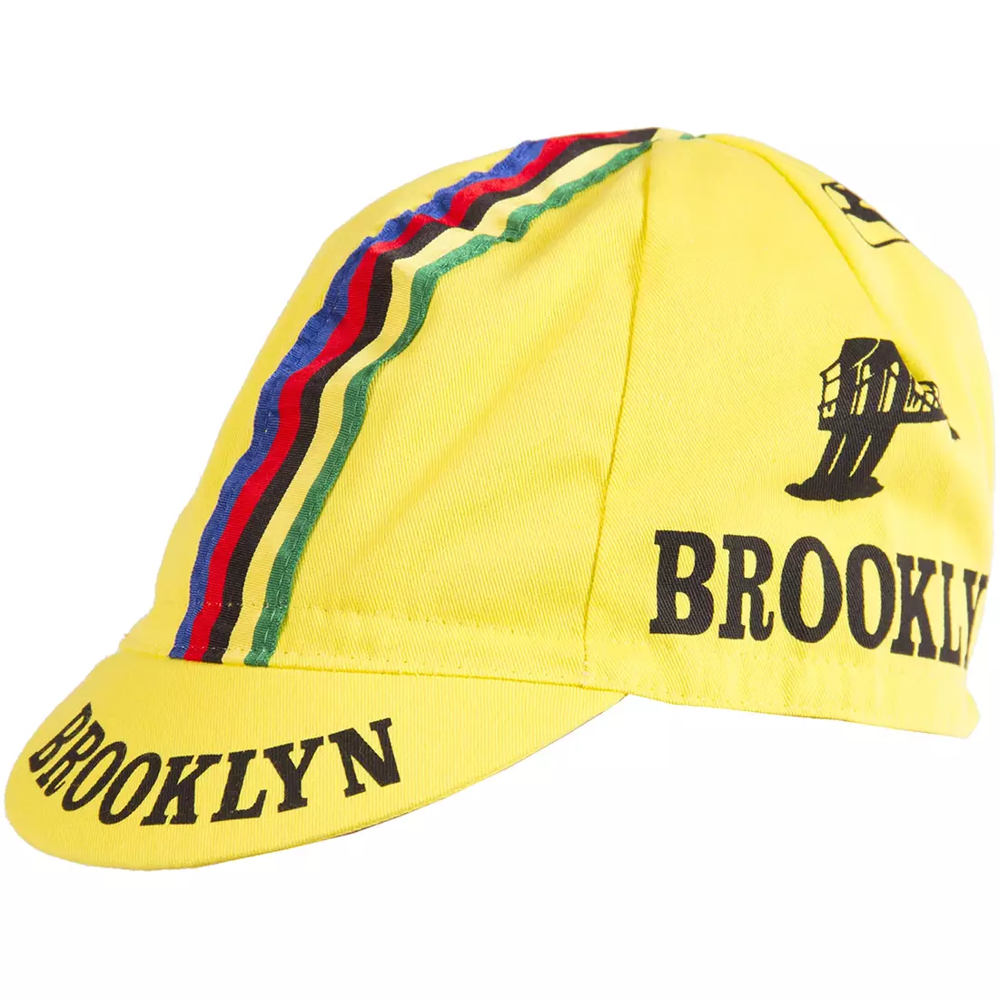 GIORDANA SS18 Radmütze – Brooklyn – Gelb mit Streifenband GI-S6-COCA-BROK-YELL Einheitsgröße