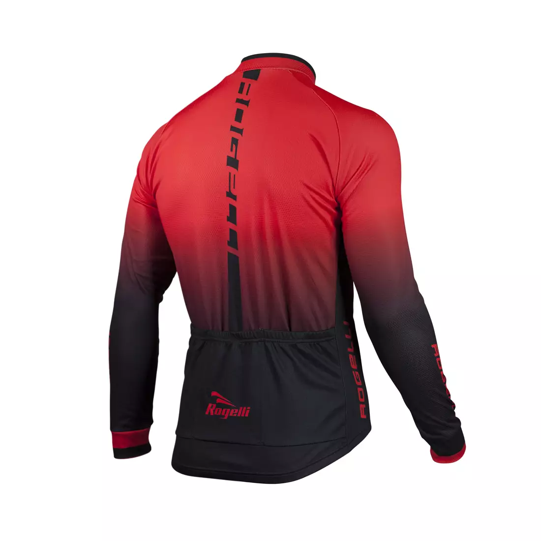 ROGELLI ISPIRATO Fahrrad-Sweatshirt, Schwarz und Rot 001.403