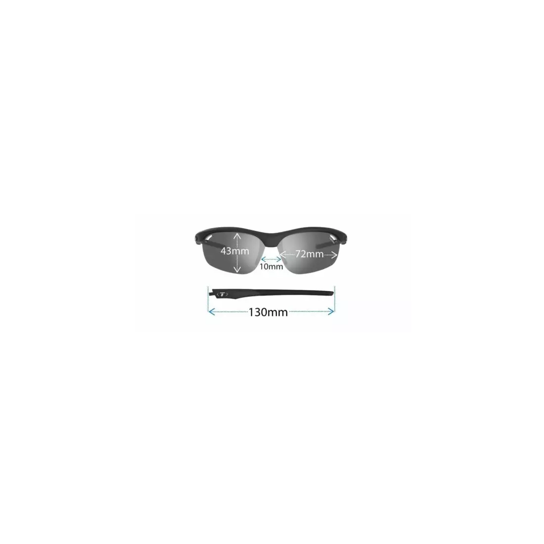 TIFOSI VELOCE FOTOTEC photochrome Brille mattweiß (Smoke PHOTOCHROME 47,7 %-15,2 % Lichtdurchlässigkeit) TFI-1040301234