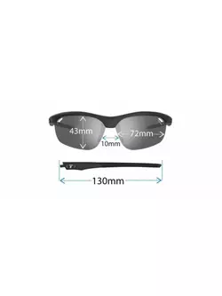 TIFOSI VELOCE FOTOTEC photochrome Brille mattweiß (Smoke PHOTOCHROME 47,7 %-15,2 % Lichtdurchlässigkeit) TFI-1040301234