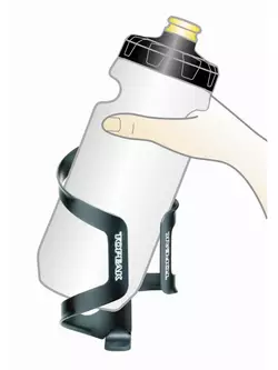 TOPEAK Wasserflaschenhalter DUALSIDE CAGE beidseitig, Schwarz TDSC01-B