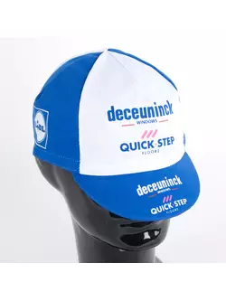 Apis Profi Deceuninck Quick Step Latexco Fahrradkappe, weiß und blau