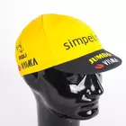 Apis Profi Simpel.nl Fahrradkappe Jumbo Visma gelb, schwarzer Schirm