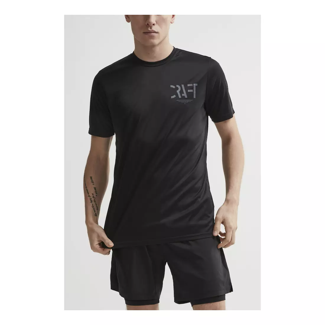 CRAFT EAZE Herren-Sport-T-Shirt, schwarz, 1906034