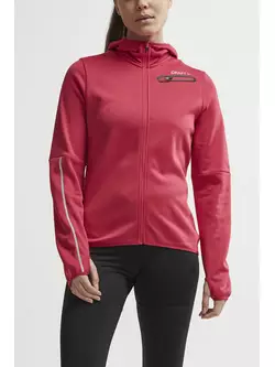 CRAFT EAZE warmes Sport-Sweatshirt für Damen mit Kapuze, rosa 1906033-735000