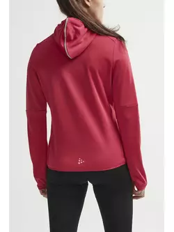 CRAFT EAZE warmes Sport-Sweatshirt für Damen mit Kapuze, rosa 1906033-735000