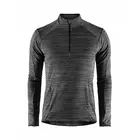 CRAFT GRID Herren-Sportsweatshirt, schwarze Melange 1906648-998000