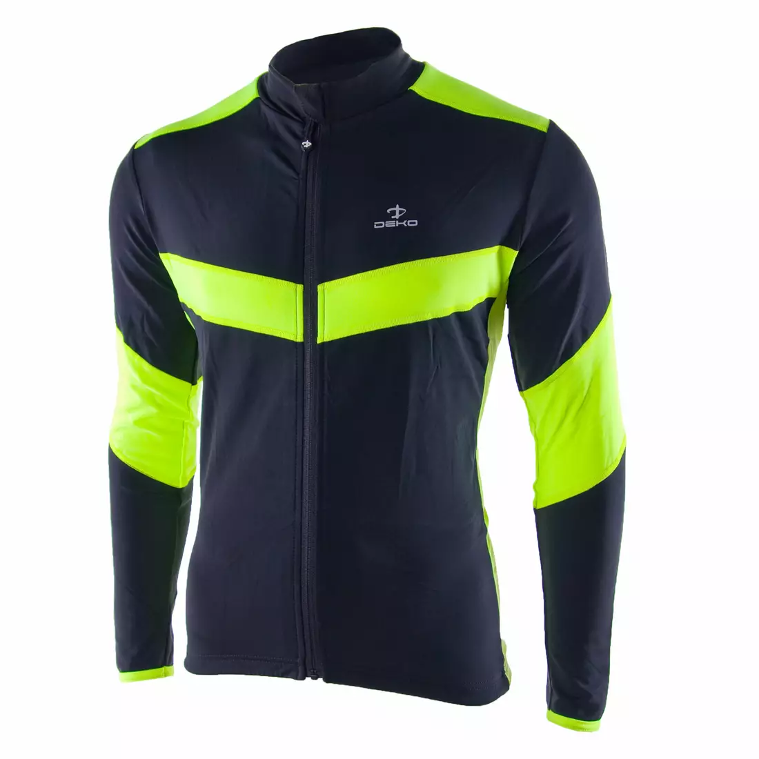 DEKO HUM D-Robax Radsport-Sweatshirt schwarz-fluorgelb
