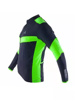 DEKO HUM D-Robax Radsport-Sweatshirt schwarz-fluorgrün