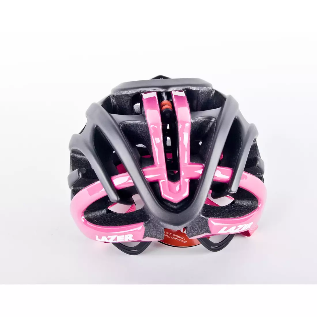 LAZER BLADE+ Rennradhelm Rollsys&amp;#x00AE; schwarz-rosa matt