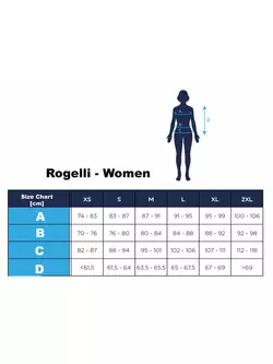 ROGELLI CAROU 3.0 Damen fahrradhose 3/4 schwarz-grau-rosa 010.259