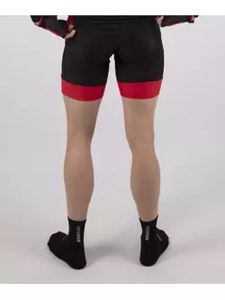 ROGELLI RAPID kurze fahrradträgerhose schwarz rot