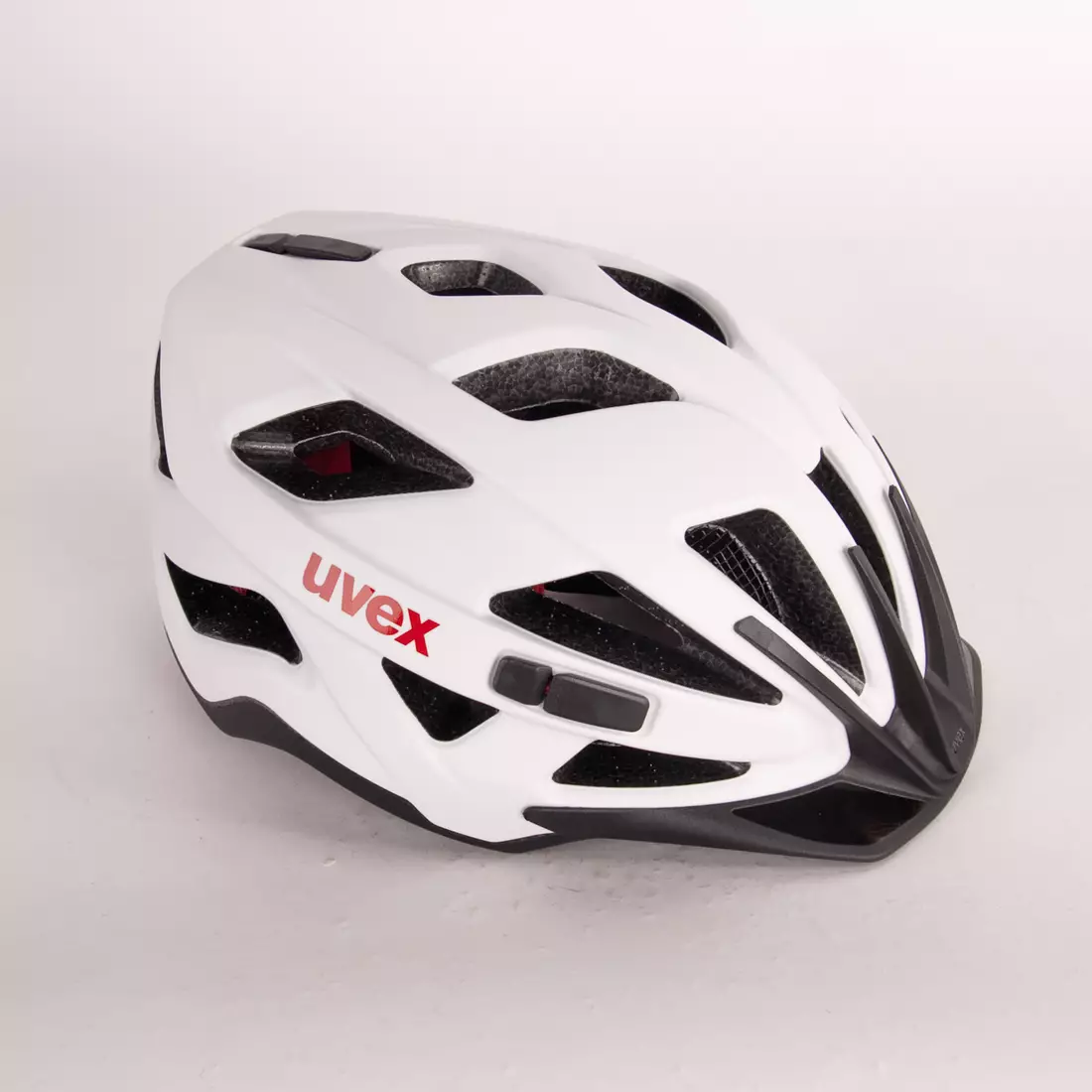 UVEX Active CC Fahrradhelm, weiß und schwarz