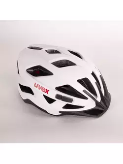 UVEX Active CC Fahrradhelm, weiß und schwarz