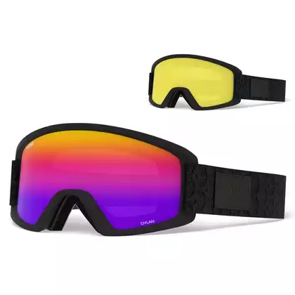 Damen Ski-/Snowboardbrille GIRO DYLAN BLACK QUILTED GR-7083561