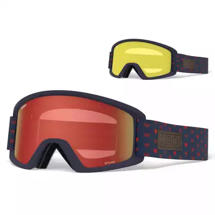 Damen Ski-/Snowboardbrille GIRO DYLAN HEARTS GR-7105442