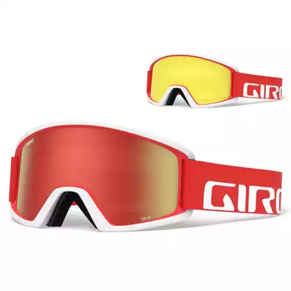 Ski-/Snowboardbrille GIRO SEMI RED WHITE APEX GR-7094596