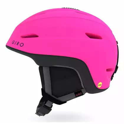 Ski-/Snowboardhelm GIRO STRATA MIPS matte bright pink black