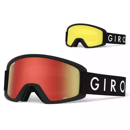 Herren Ski-/Snowboardbrille GIRO SEMI BLACK CORE GR-7083510 