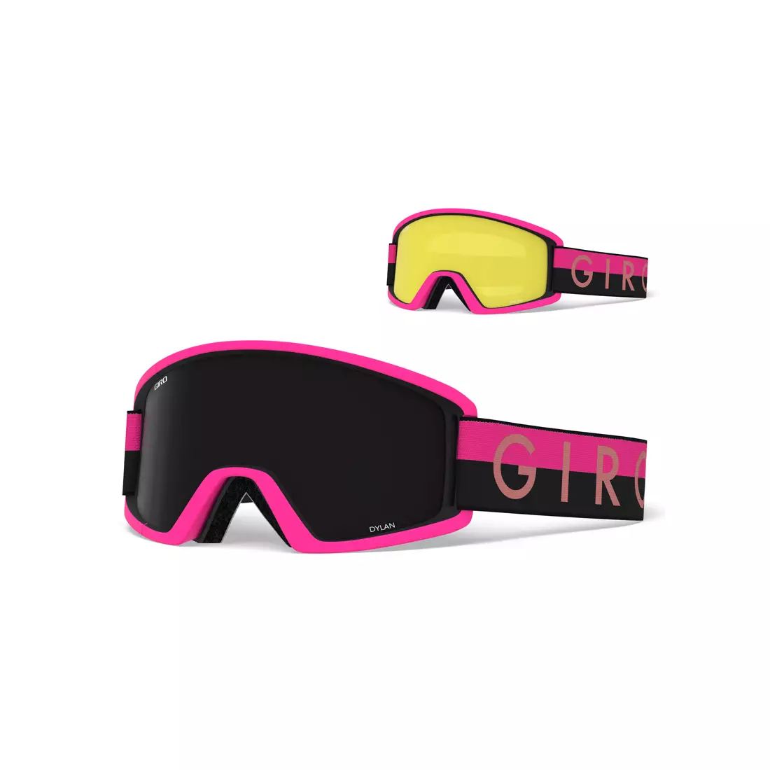 Ski-/Snowboardbrille GIRO DYLAN BLACK PINK THROWBACK GR-7094554