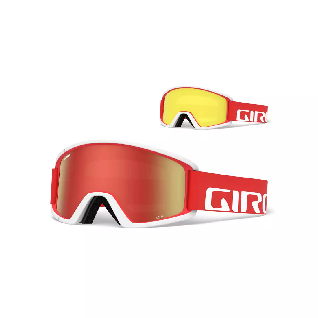 Ski-/Snowboardbrille GIRO SEMI RED WHITE APEX GR-7094596