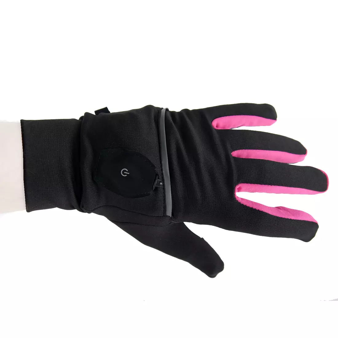 VIKING Winterhandschuhe, LED, Abdeckung, VERMONT140/20/0011/42 rosa-schwarz