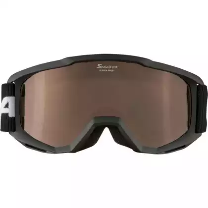Ski-/Snowboardbrille ALPINA JUNIOR PINEY BLACK A7268431