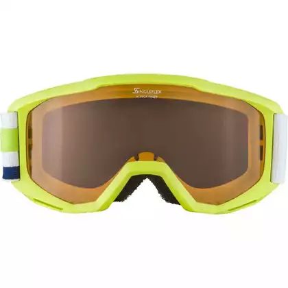 Ski-/Snowboardbrille ALPINA JUNIOR PINEY LIME A7268471