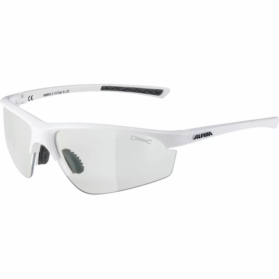 ALPINA Sportbrille 3 austauschbare Gläser TRI-EFFECT 2.0 WHITE BLK MIRR S3/CLEAR S0/ORANGE MIRR S2 A8604310