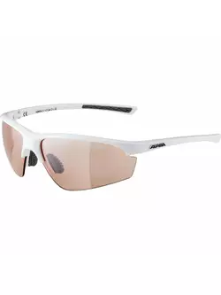 ALPINA Sportbrille 3 austauschbare Gläser TRI-EFFECT 2.0 WHITE BLK MIRR S3/CLEAR S0/ORANGE MIRR S2 A8604310