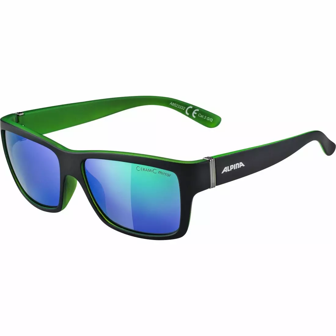 ALPINA Sportbrillen kacey black matt-green A8523332