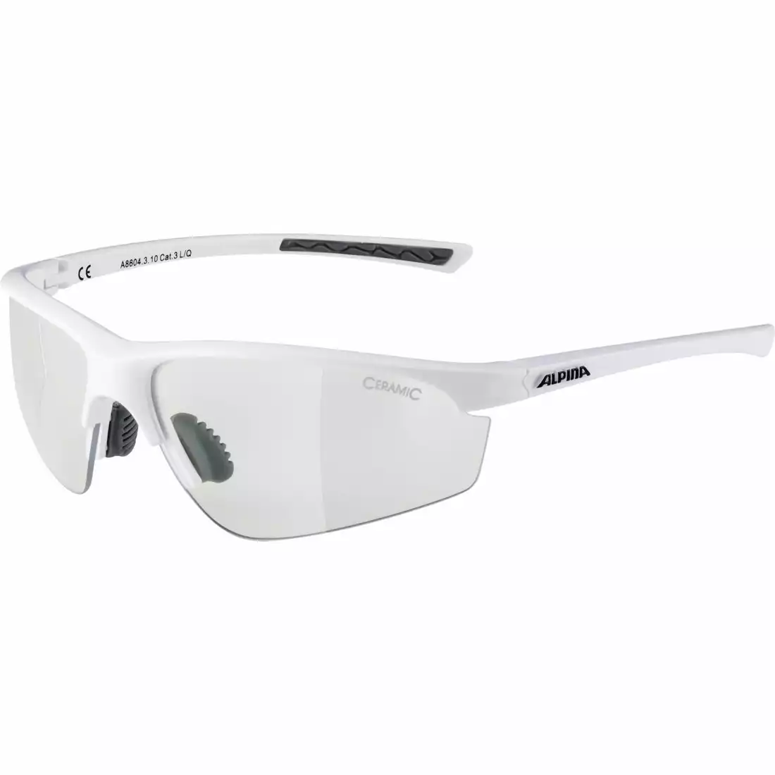 Alpina Fahrradbrille Sportbrille Sonnenbrille Brille JALIX white matt-black 