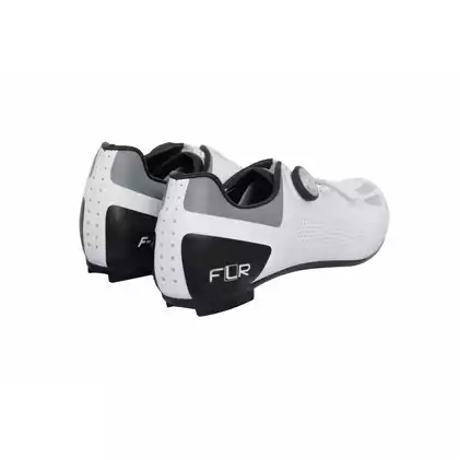 FLR F-11 Fahrradschuhe für Männer, Straßenschuhe, weiß