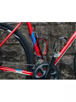BLACKBURN Karbon Fahrrad Wasserflasche Korb cinch 16g schwarz rot matt BBN-7068173