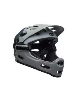 Fahrradhelm full face, abnehmbarer Kiefer BELL SUPER 3R MIPS downdraft matte gray gunmetal