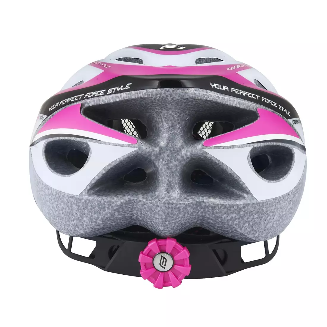 FORCE Fahrradhelm für Damen Hal, rosa-weiß, 902489