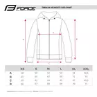 FORCE Sport-Sweatshirt mit Reißverschluss elegant schwarz 90730-XXL