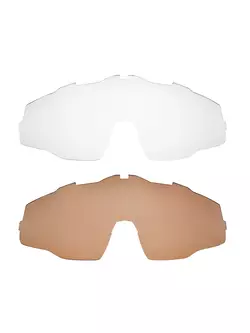 FORCE sportbrillen mit austauschbaren gläsern everest weiss 91091