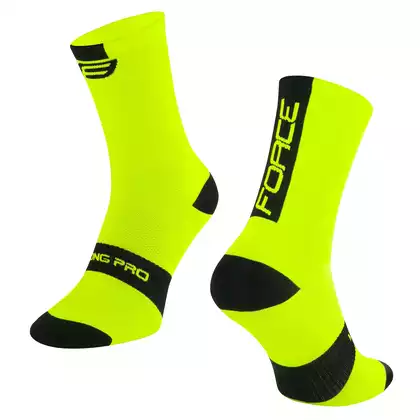 FORCE LONG PRO Sportliche Socken fluo-schwarz 9009060
